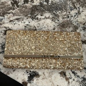 Gold Sequin Clutch
